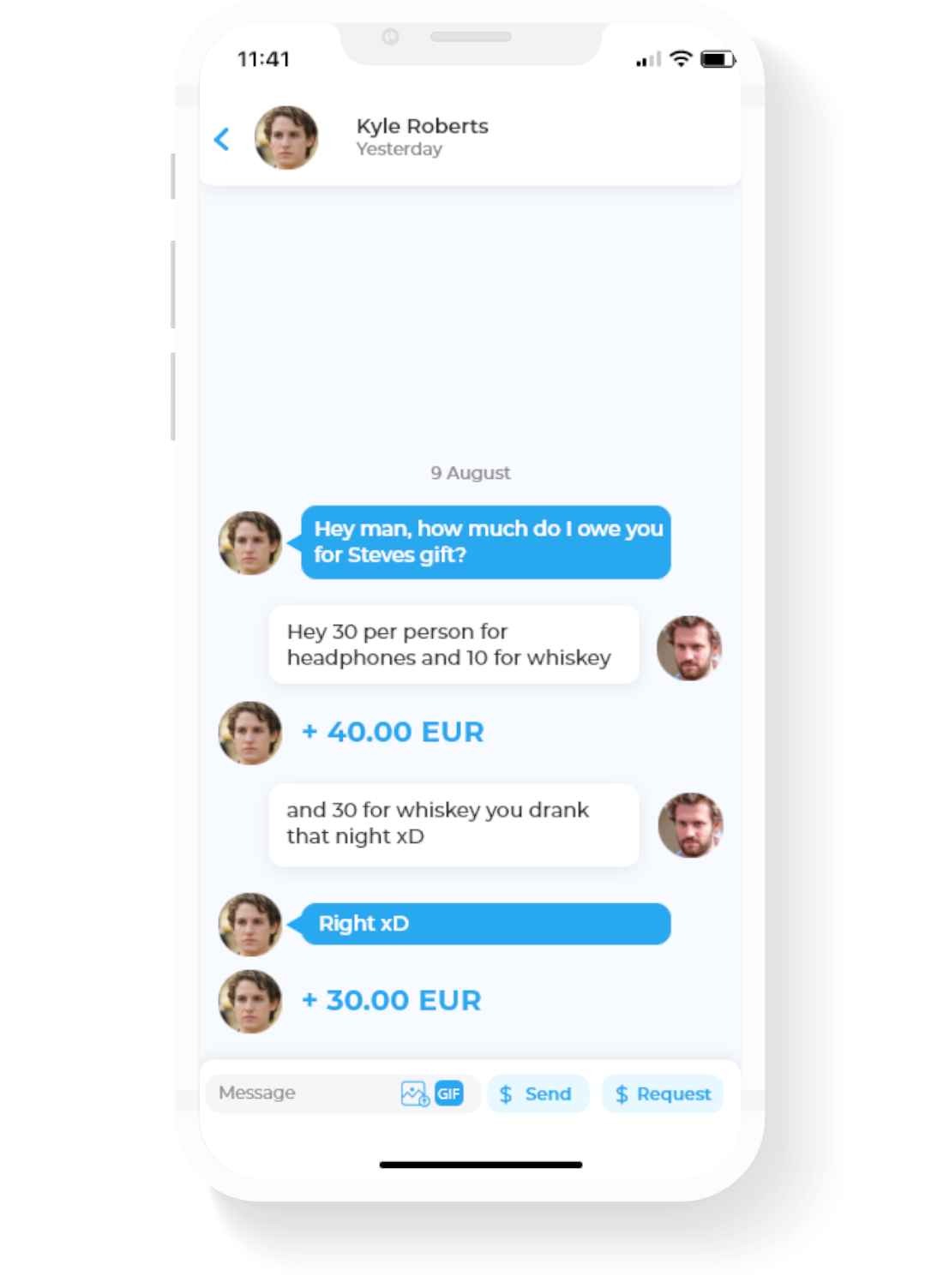 Send Money to Friends in Messenger